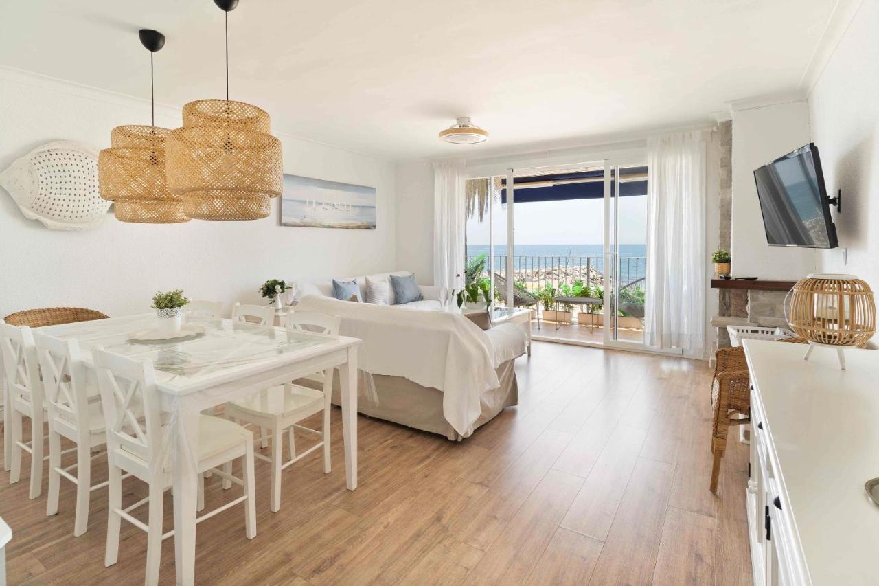 Apartamento Primera Linea De Mar Con Espectaculares Vistas Apartment Sant Pol De Mar Luaran gambar